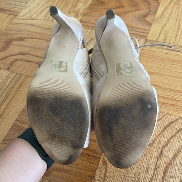 Shoemint pink suede lace up heels - Picture 7 of 7